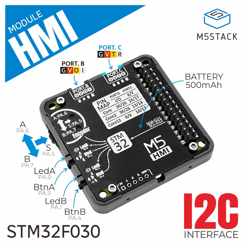 M5Stack - Odule avec codeur et batterie de