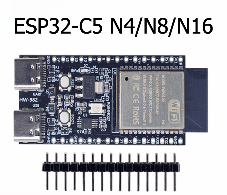 Devkitc - Carte de développement Esp32-c5-devkitc-1 N4/N8/N6, carte