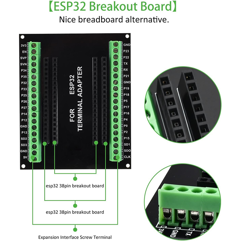 3 pièces 38PIN ESP32 carte de  - Nodemcu 32S avis et prix