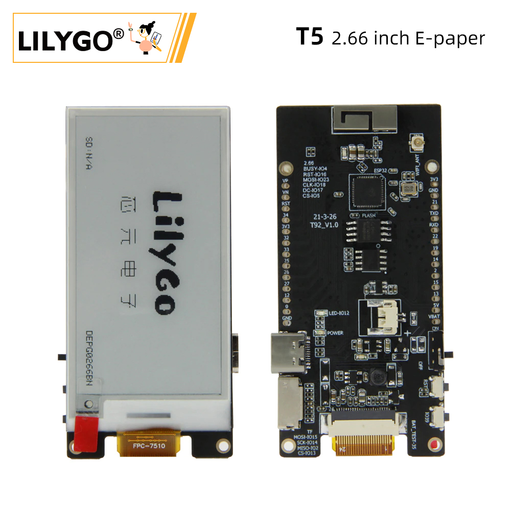 LILYGO® TTGO T5 2.66-Inch E-Pa - Ttgo Tdisplay avis et prix